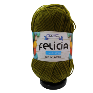Lana ArteMania Felicia 100gr 127 Verde Musgo