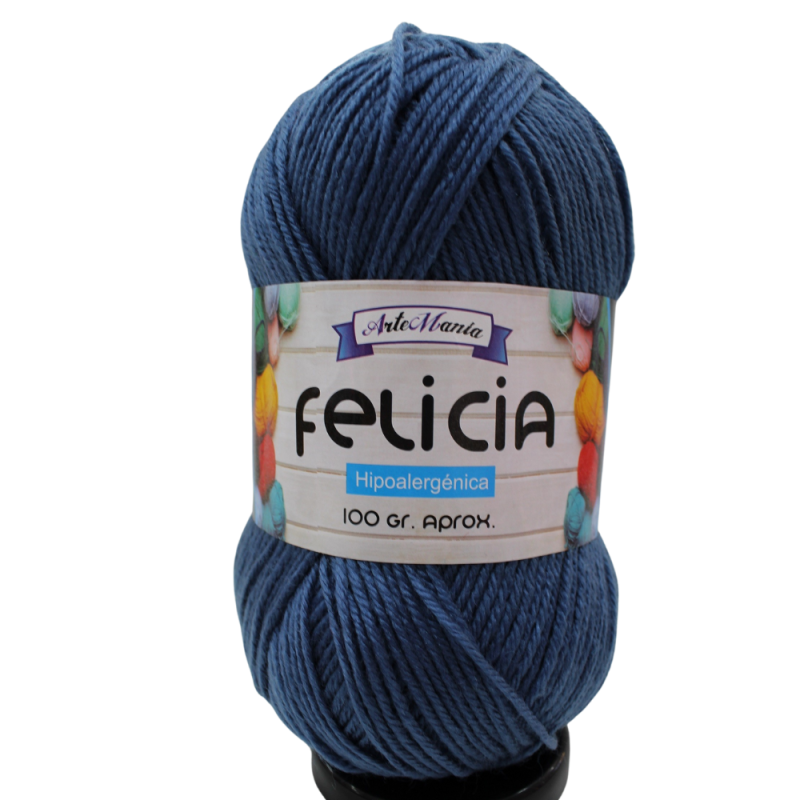 Lana ArteMania Felicia 100gr 893 Azul jeans